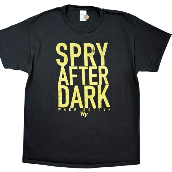 Hanes Other - Wake Forest Soccer SPRY AFTER DARK Demon Deacons Men’s Adult Flaws t-shirt sz. L